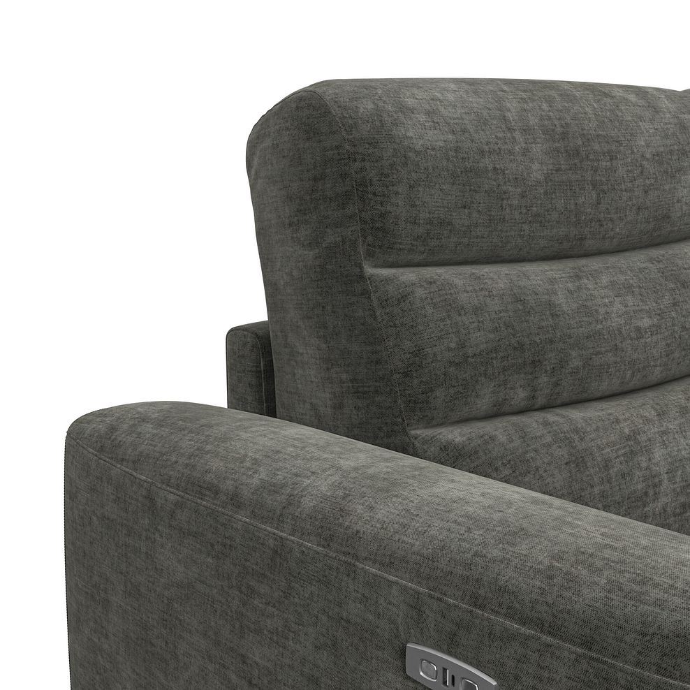 Cohen Group 4 Electric Recliner in Plush Charcoal Fabric 9