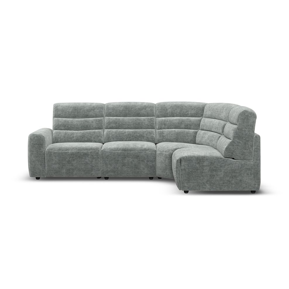 Cohen Group 4 Electric Recliner in Plush Silver Fabric 4