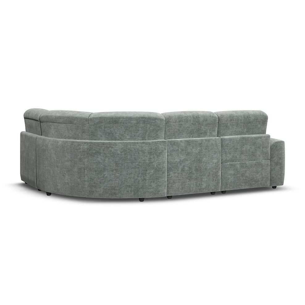 Cohen Group 4 Electric Recliner in Plush Silver Fabric 5