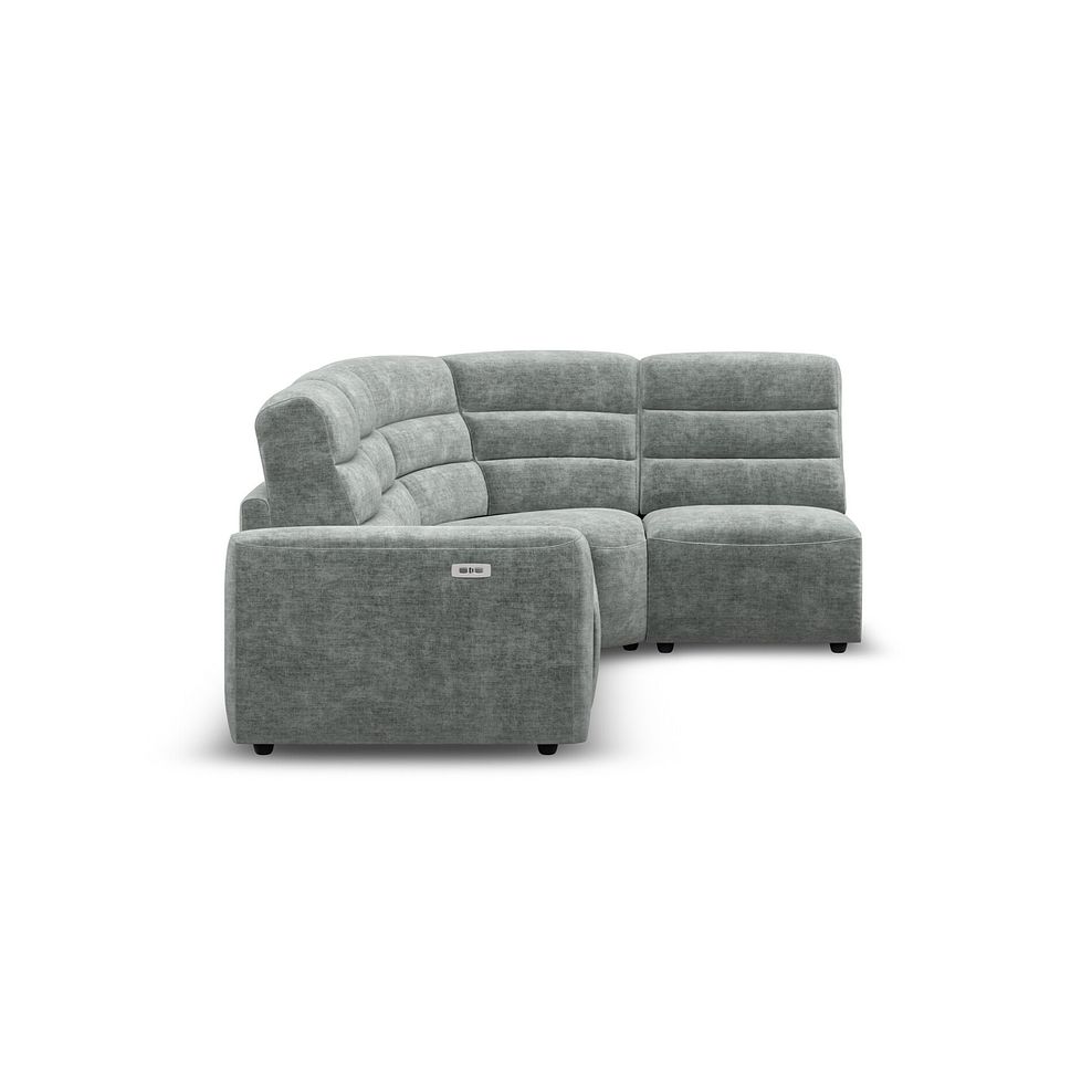 Cohen Group 4 Electric Recliner in Plush Silver Fabric 6