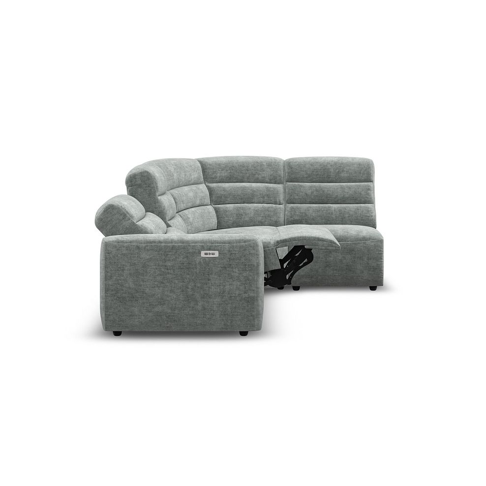 Cohen Group 4 Electric Recliner in Plush Silver Fabric 7