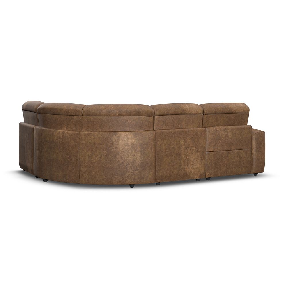 Cohen Group 4 Electric Recliner in Ranch Brown Fabric 5