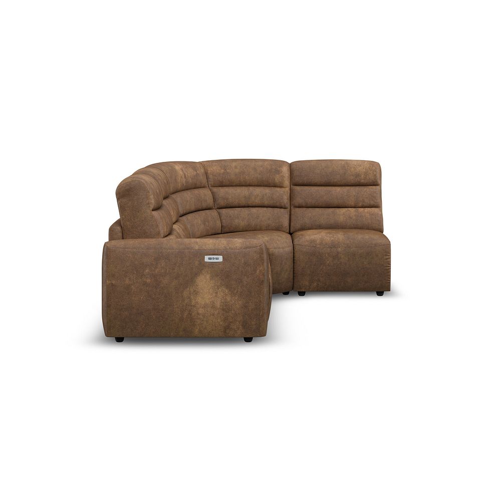 Cohen Group 4 Electric Recliner in Ranch Brown Fabric 6