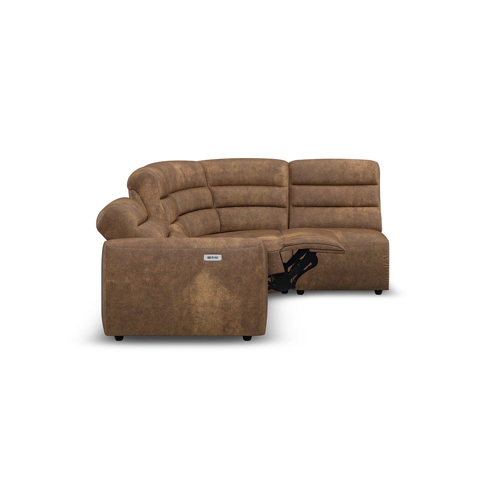 Cohen Group 4 Electric Recliner in Ranch Brown Fabric 7