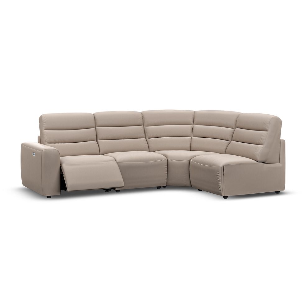 Cohen Group 4 ELectric Recliner in Virgo Buff Leather 2