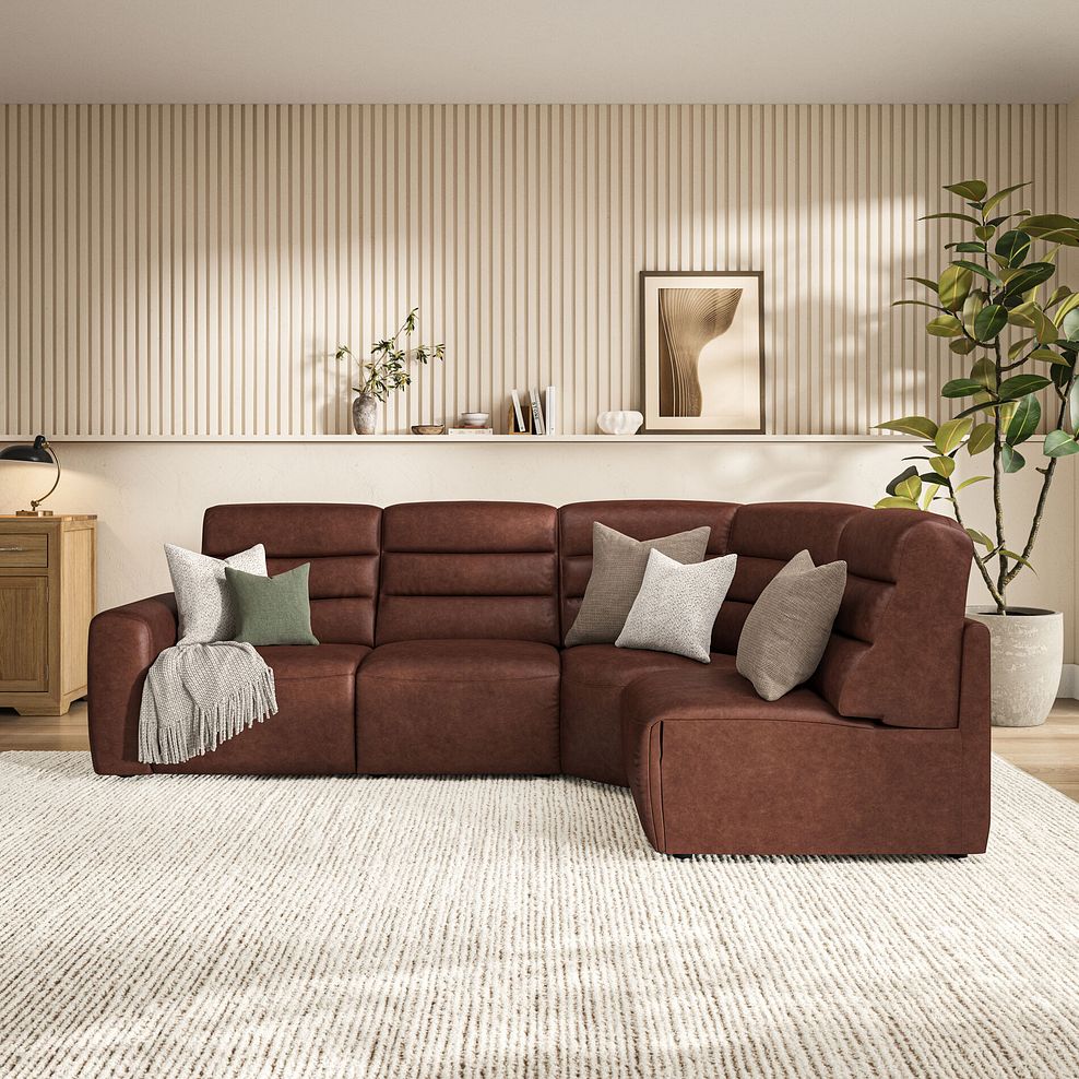 Cohen Group 4 ELectric Recliner in Virgo Chestnut Leather 3