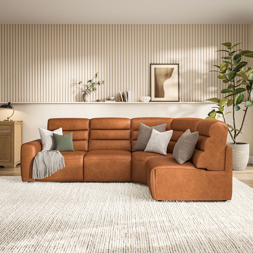 Cohen Group 4 ELectric Recliner in Virgo Cognac Leather 3