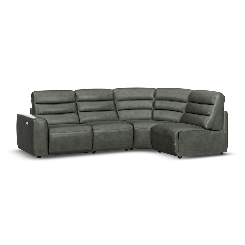 Cohen Group 4 ELectric Recliner in Virgo Lead Leather 1