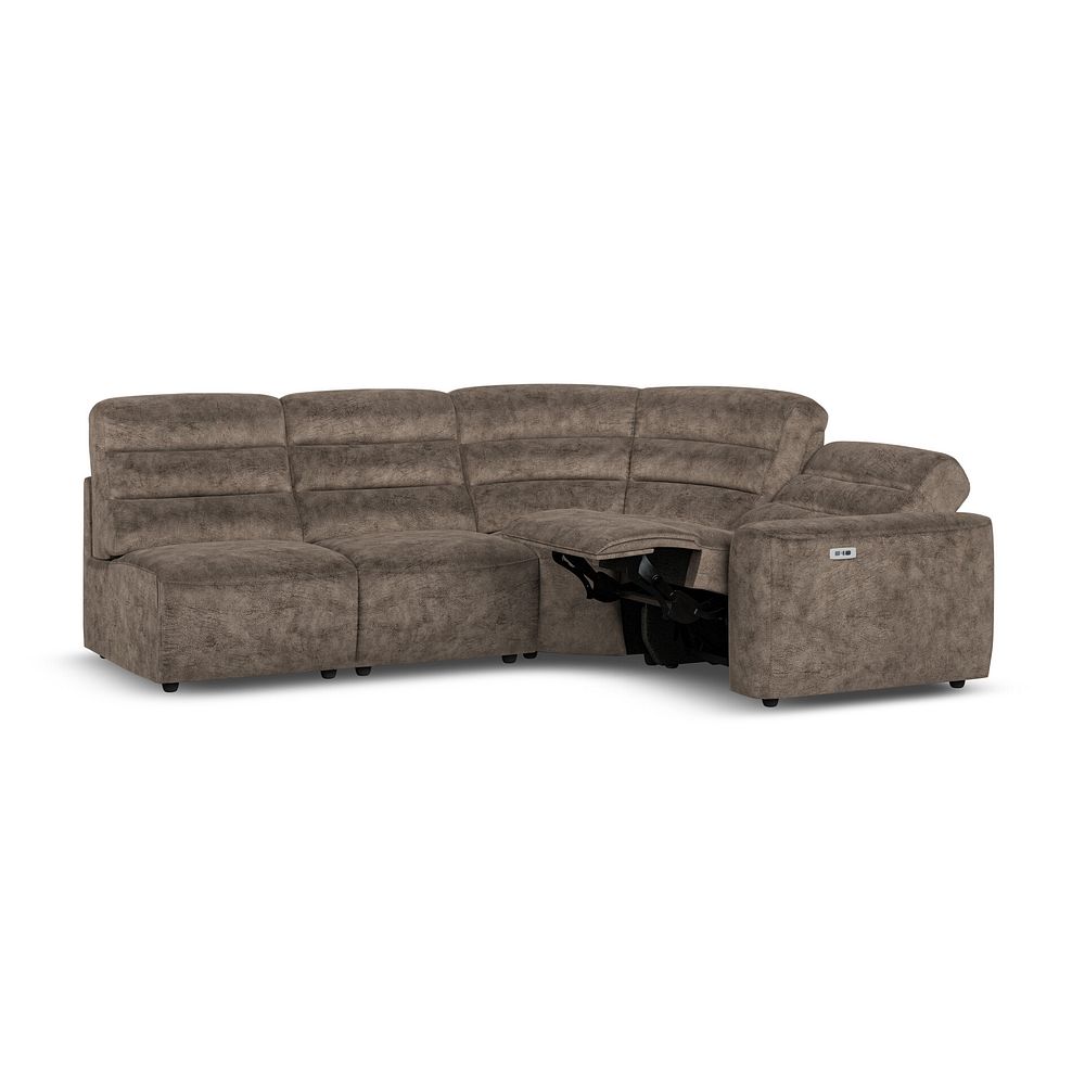 Cohen Group 5 Electric Recliner in  Dapple Chocolate Fabric 3