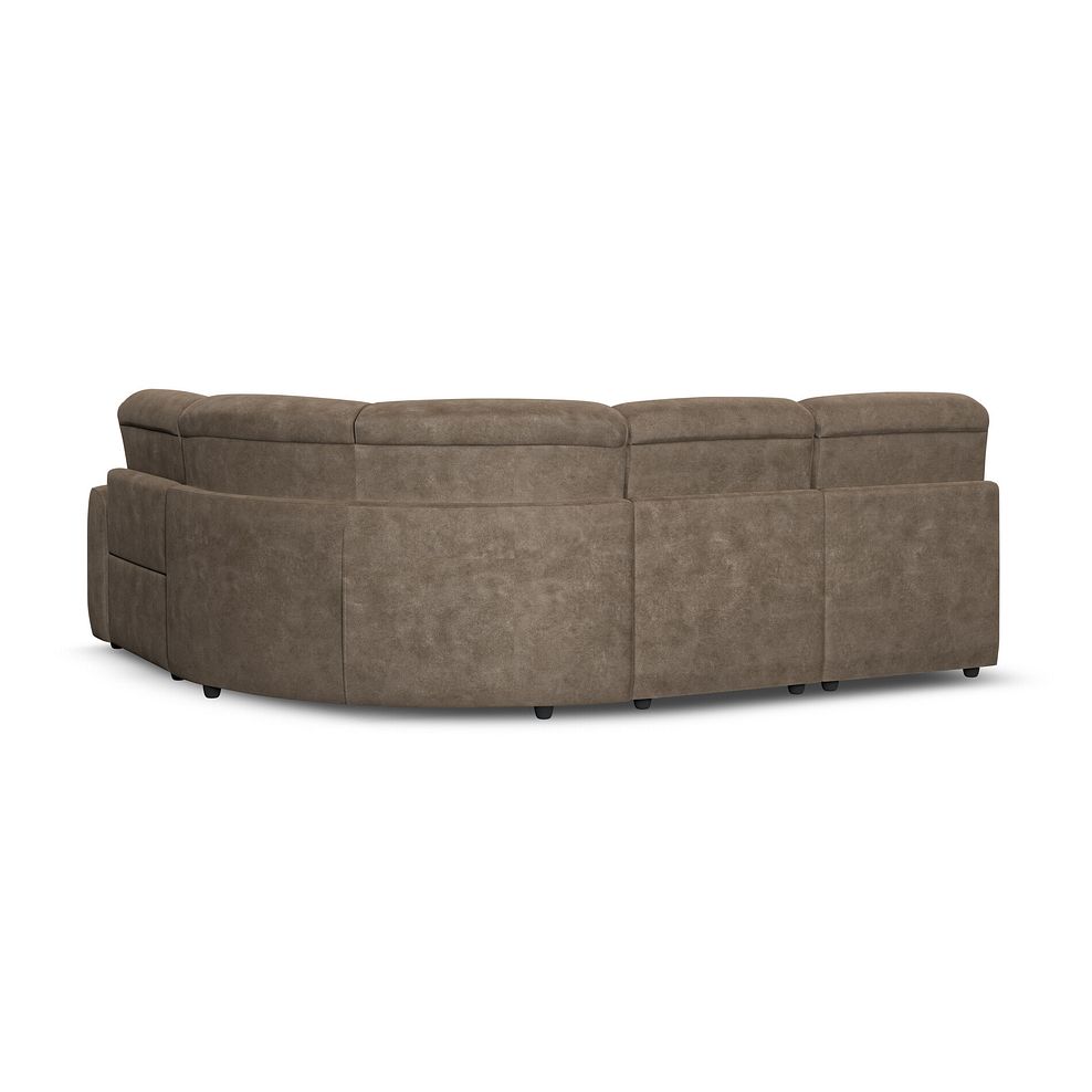 Cohen Group 5 Electric Recliner in Miller Earth Brown Fabric 5