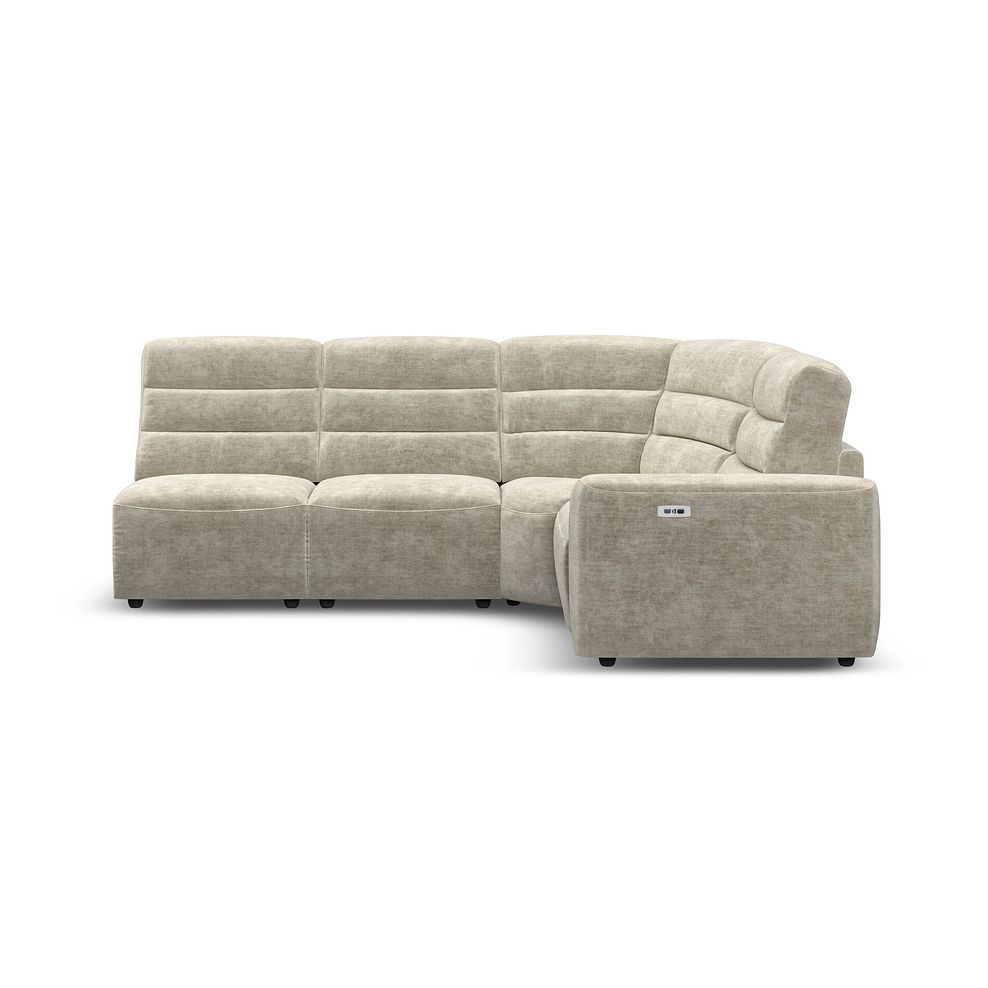 Cohen Group 5 Electric Recliner in Plush Beige Fabric 4