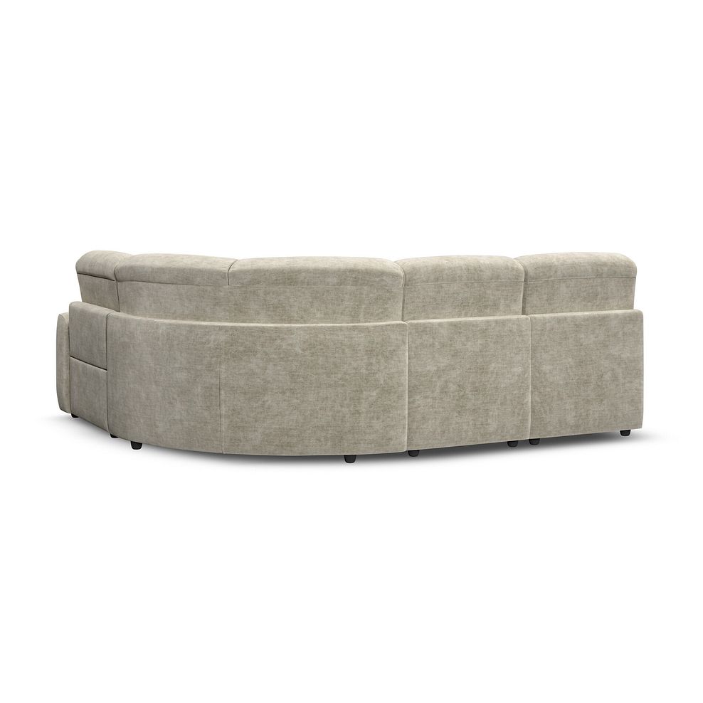 Cohen Group 5 Electric Recliner in Plush Beige Fabric 5