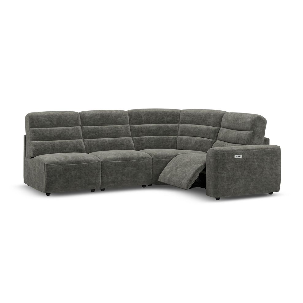 Cohen Group 5 Electric Recliner in Plush Charcoal Fabric 2