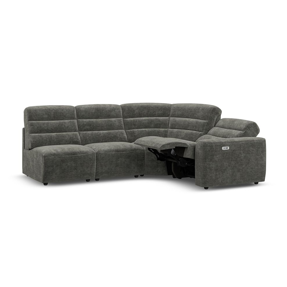 Cohen Group 5 Electric Recliner in Plush Charcoal Fabric 3