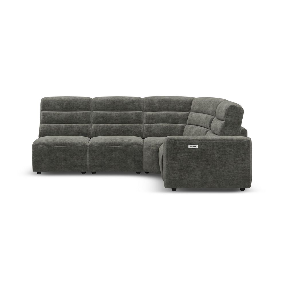 Cohen Group 5 Electric Recliner in Plush Charcoal Fabric 4