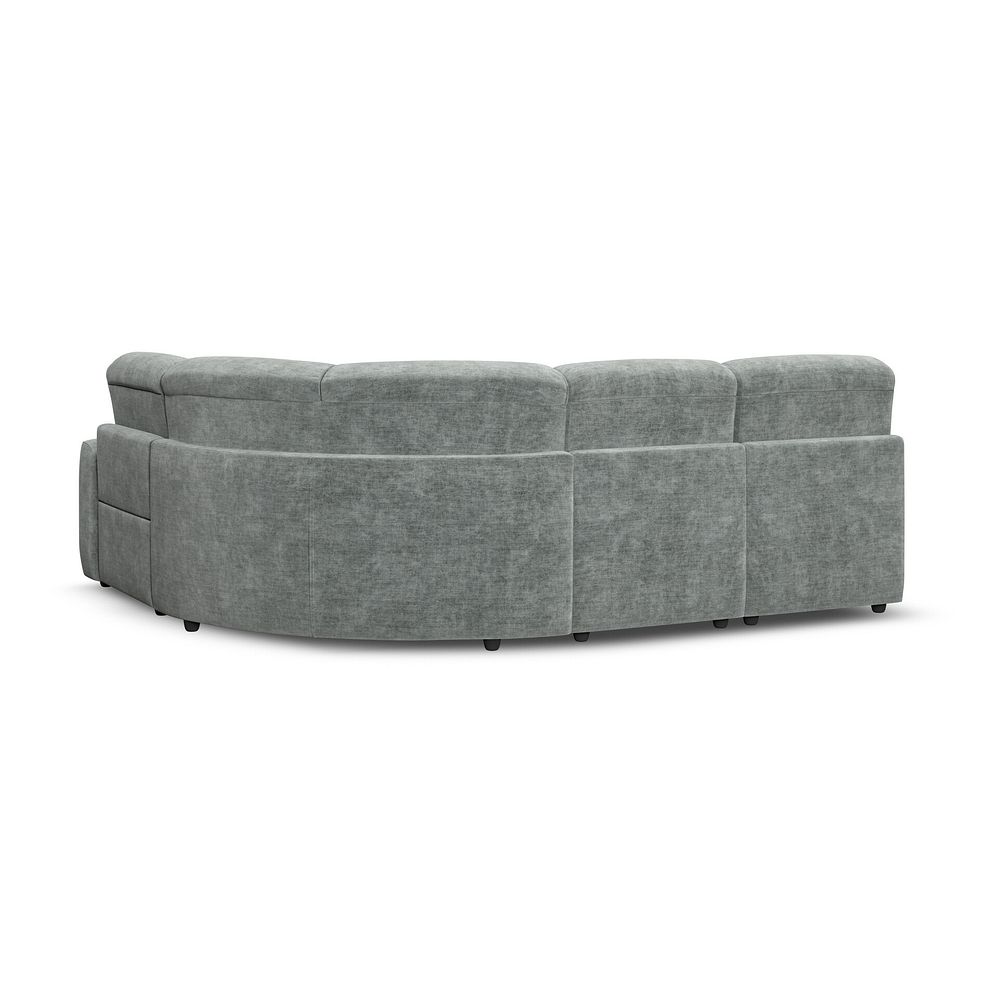 Cohen Group 5 Electric Recliner in Plush Silver Fabric 5