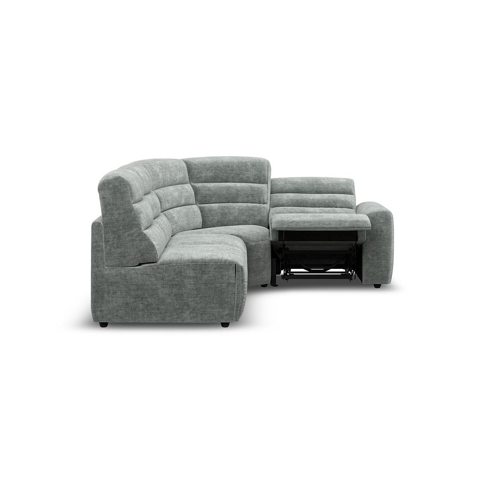 Cohen Group 5 Electric Recliner in Plush Silver Fabric 7