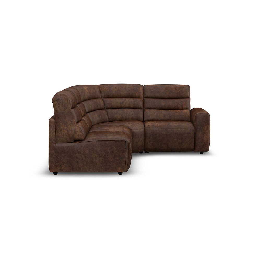 Cohen Group 5 Electric Recliner in Ranch Dark Brown Fabric 6