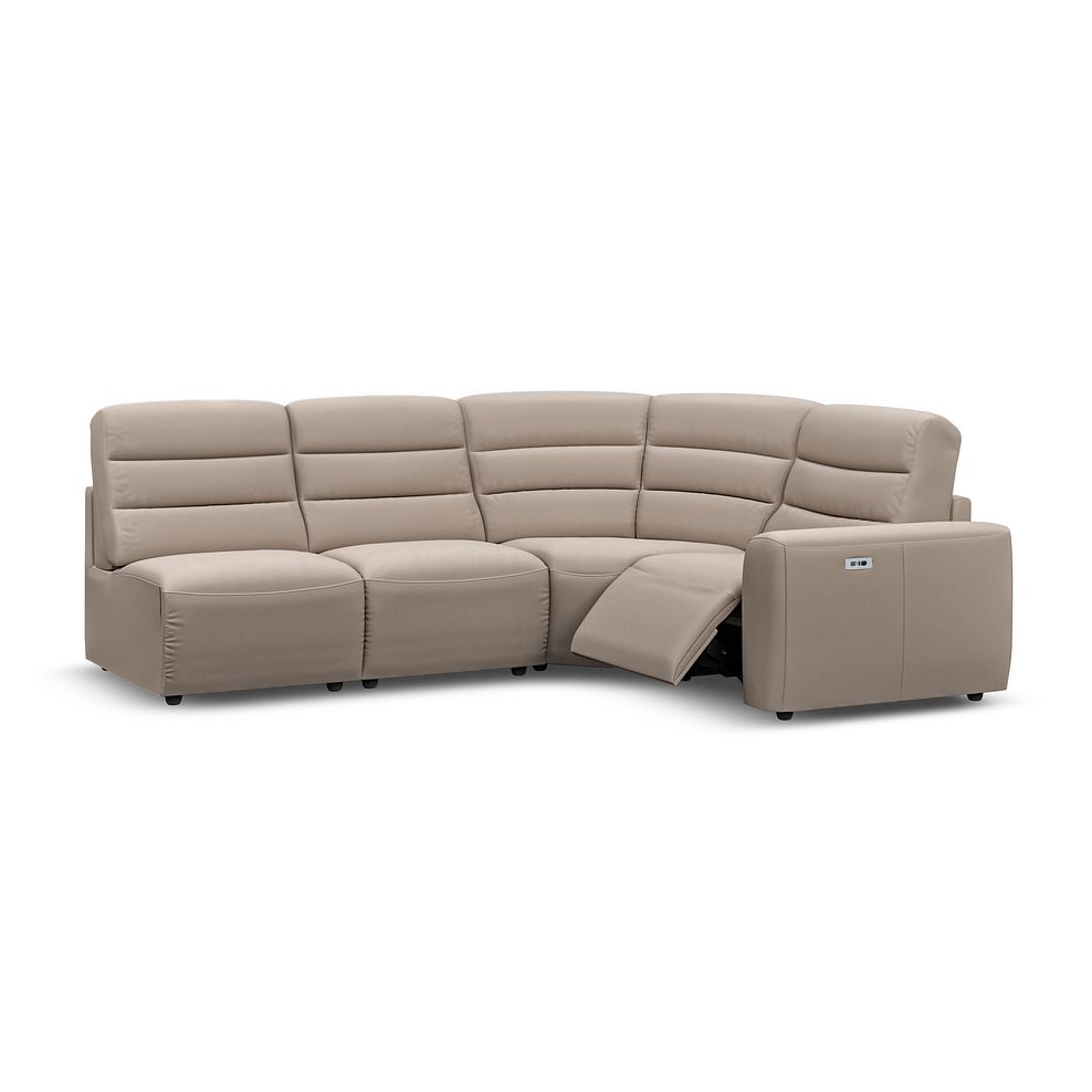 Cohen Group 5 ELectric Recliner in Virgo Buff Leather 2