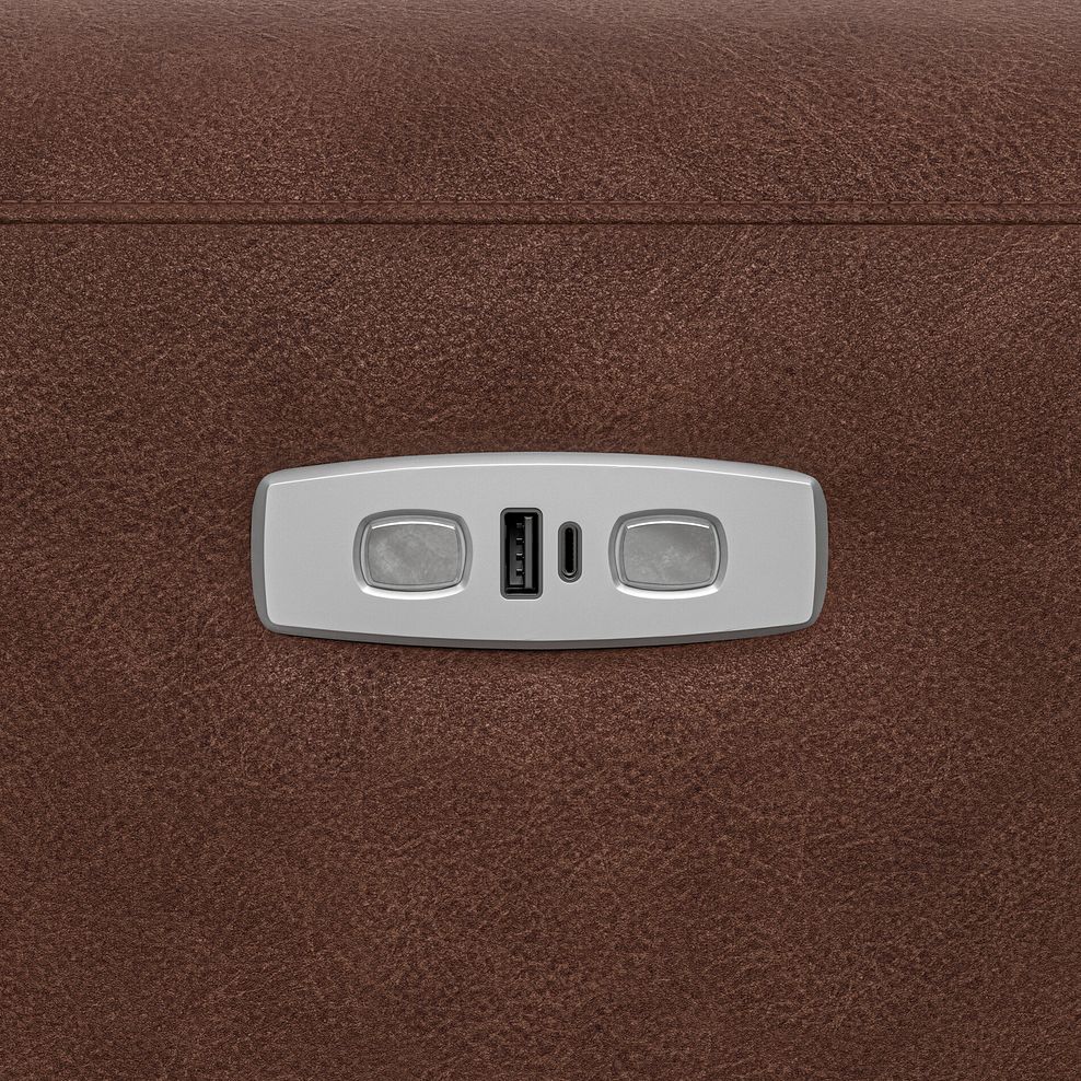 Cohen Group 5 ELectric Recliner in Virgo Chestnut Leather 9