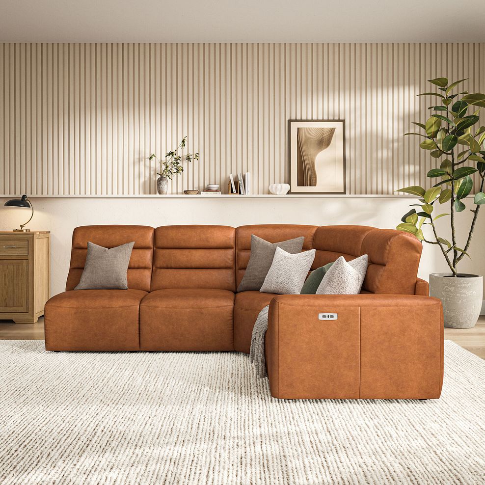 Cohen Group 5 ELectric Recliner in Virgo Cognac Leather 3