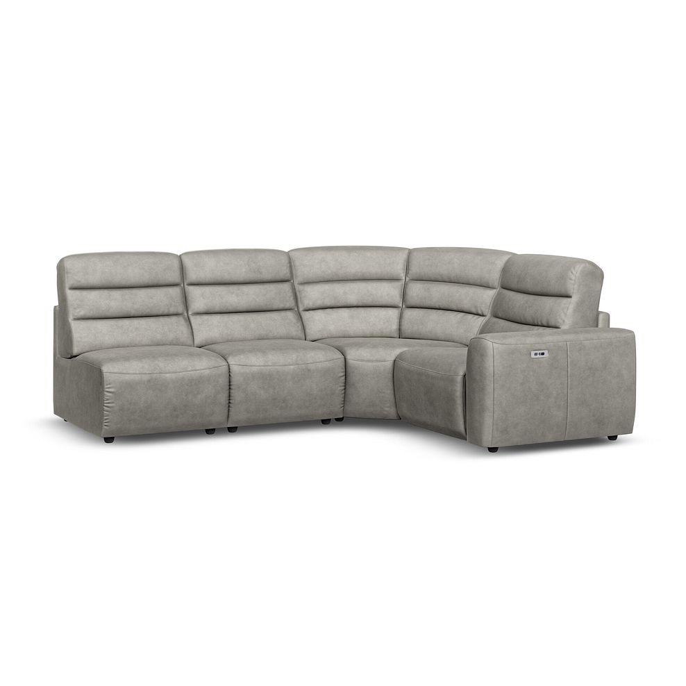 Cohen Group 5 ELectric Recliner in Virgo Platinum Leather 1