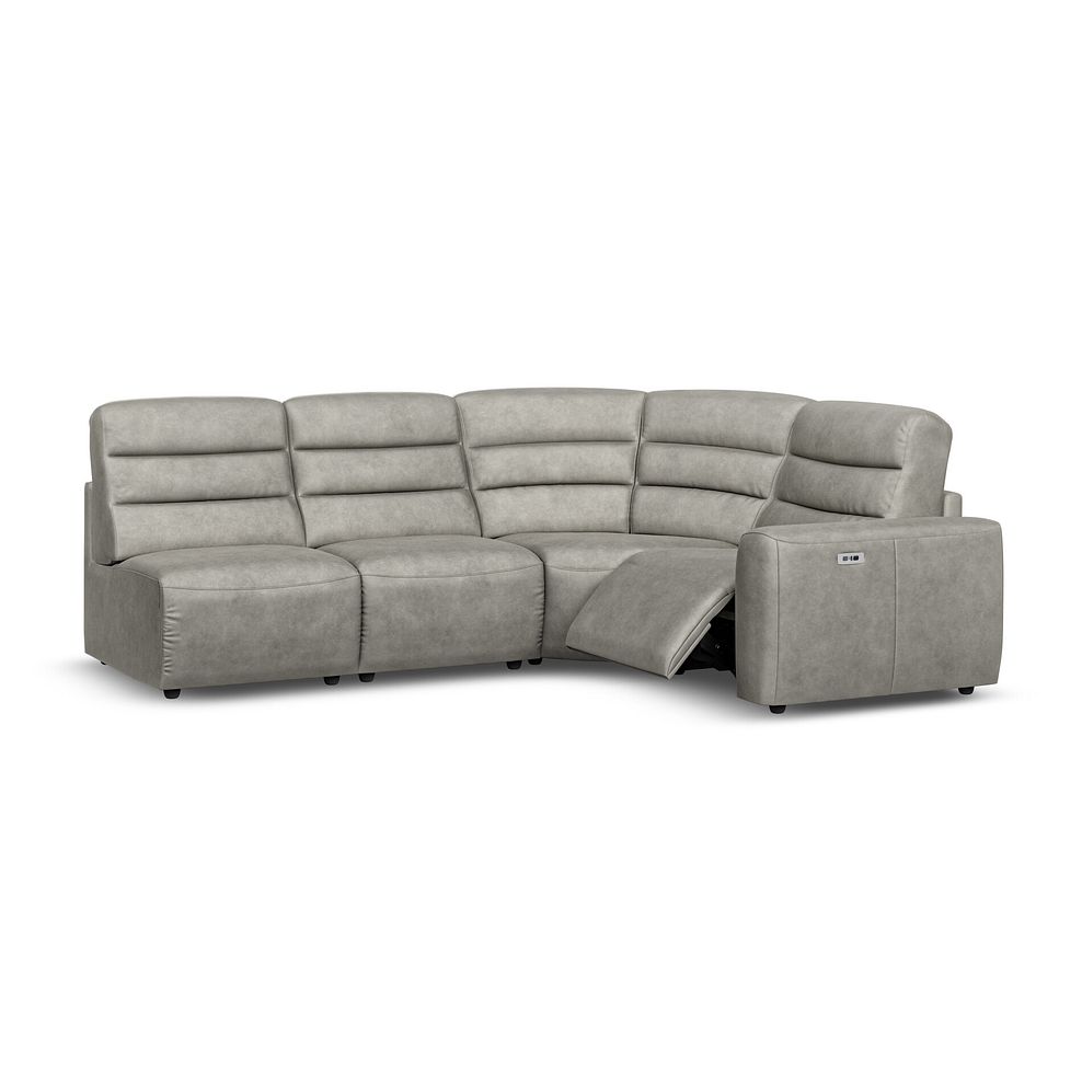 Cohen Group 5 ELectric Recliner in Virgo Platinum Leather 2