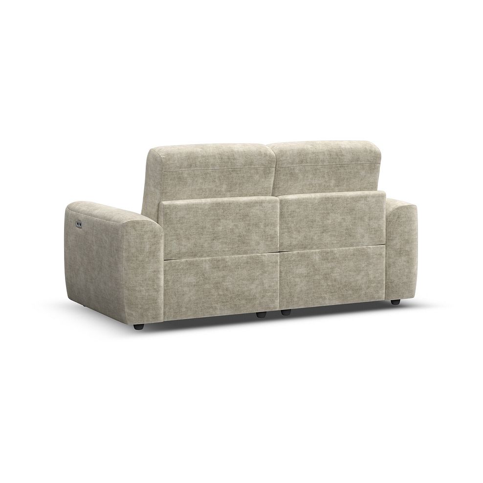 Cohen Group 8 Electric Recliner in Plush Beige Fabric 6