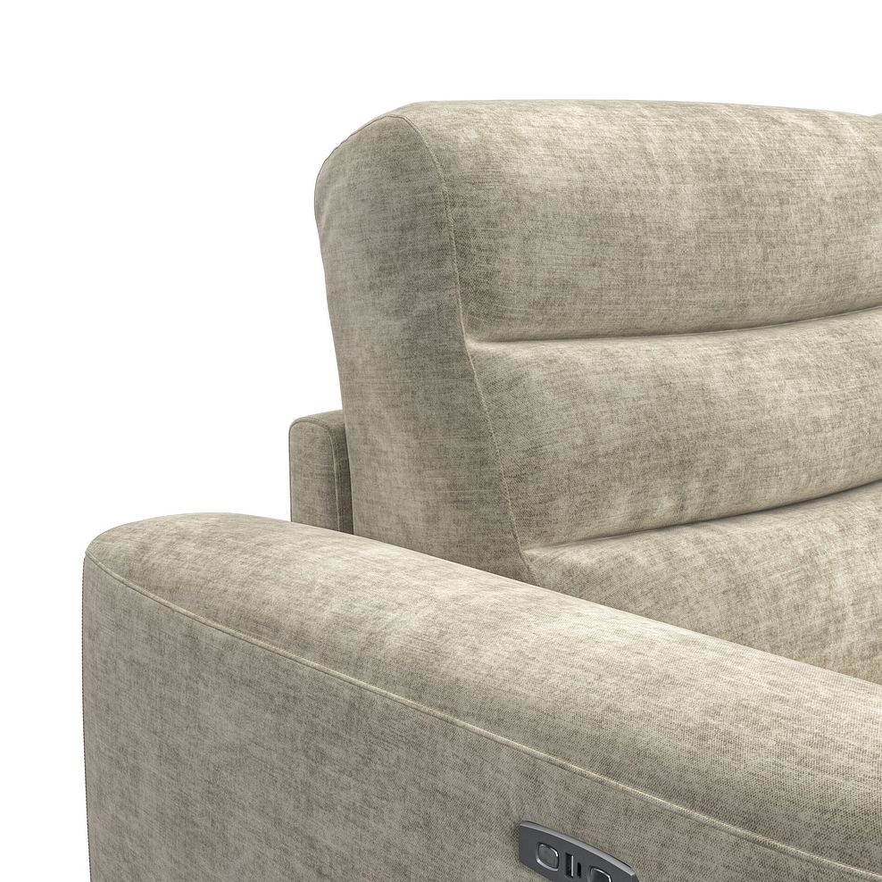 Cohen Group 8 Electric Recliner in Plush Beige Fabric 10