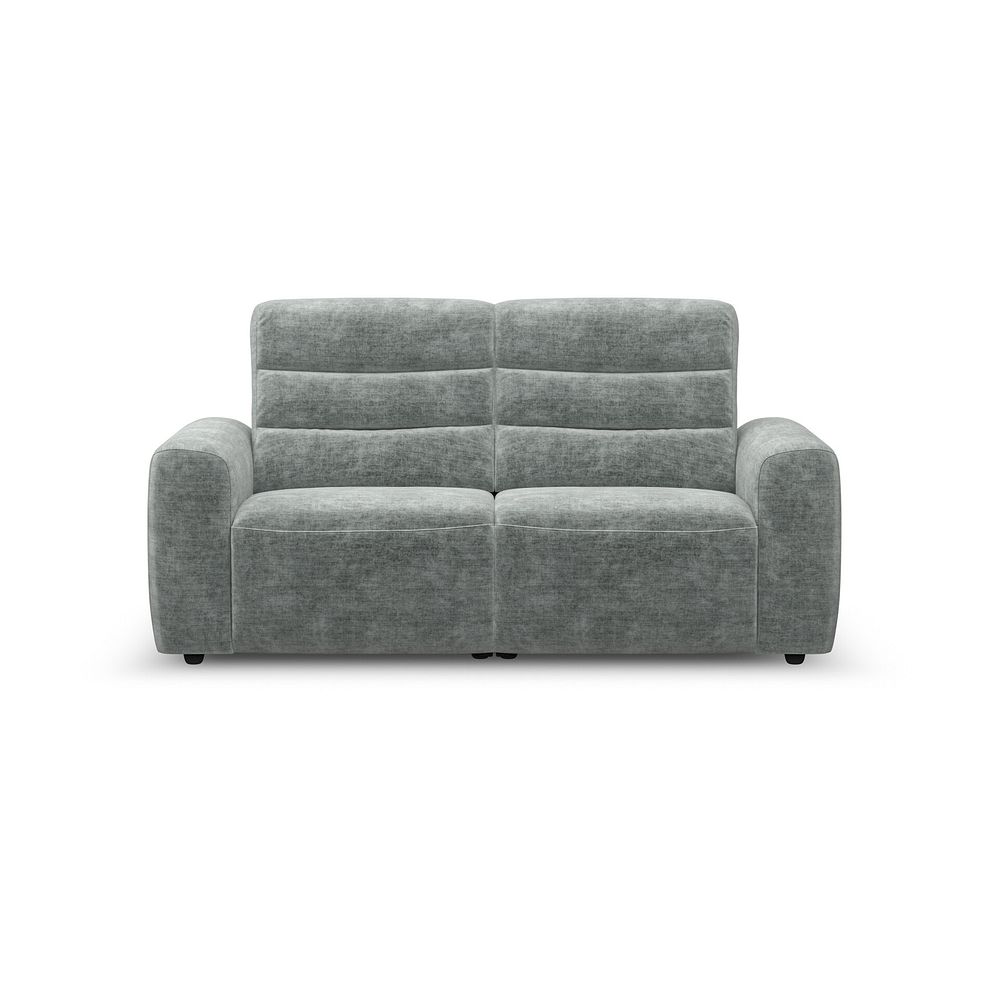 Cohen Group 8 Electric Recliner in Plush Silver Fabric 5