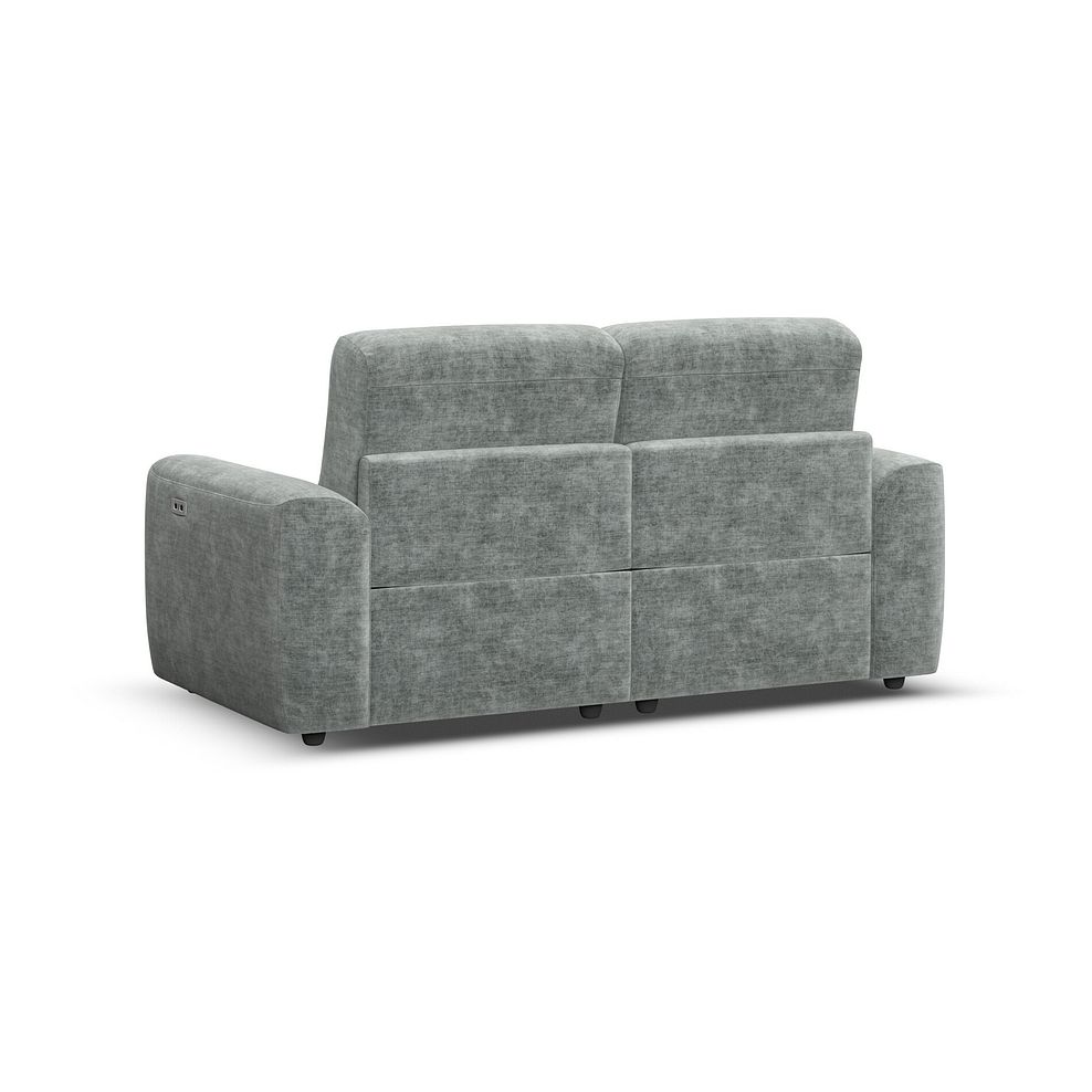 Cohen Group 8 Electric Recliner in Plush Silver Fabric 6