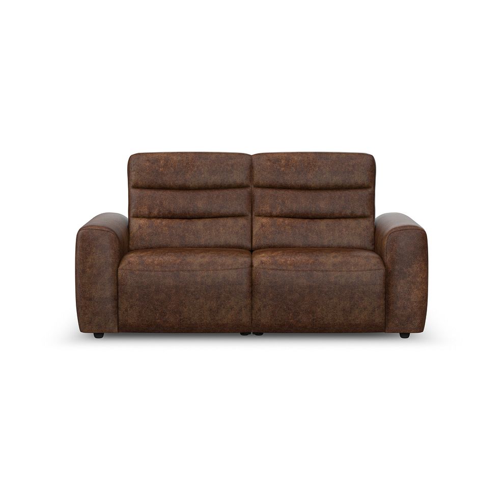 Cohen Group 8 Electric Recliner in Ranch Dark Brown Fabric 5