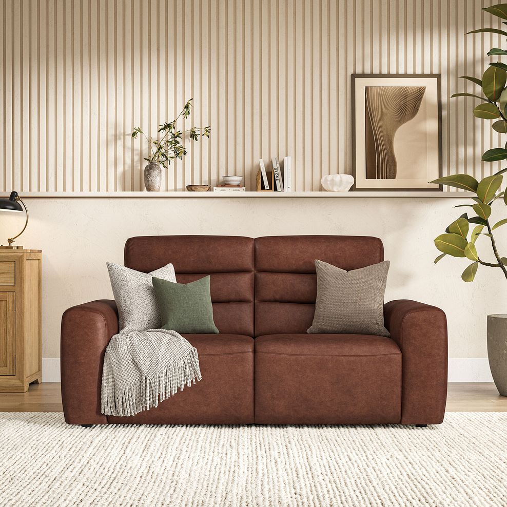 Cohen Group 8 Electric Recliner in Virgo Chestnut Leather 3