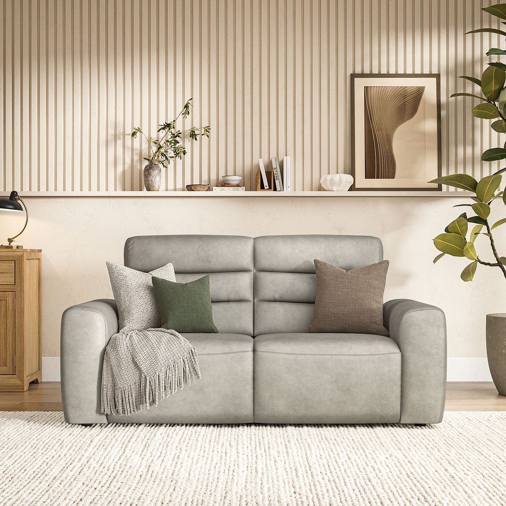 Cohen Group 8 Electric Recliner in Virgo Platinum Leather 3