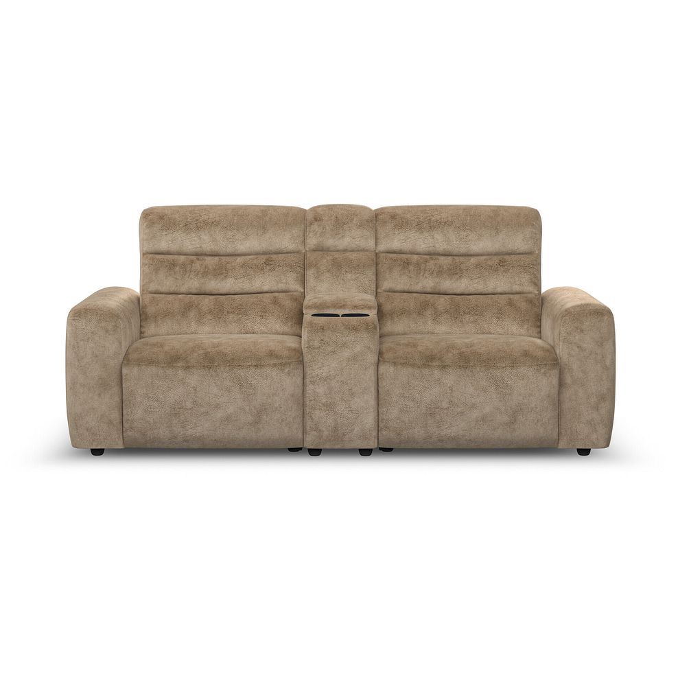 Cohen Group 8 Electric Recliner with 1 console in Dapple Taupe Fabric 5