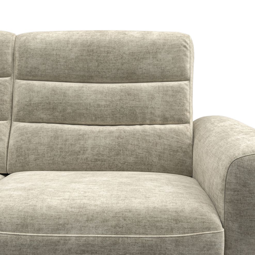 Cohen Group 8 Electric Recliner with 1 console in Plush Beige Fabric 9