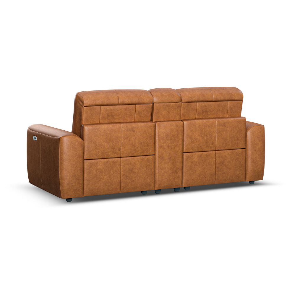 Cohen Group 8 Electric Recliner with 1 console in Virgo Cognac Leather 6