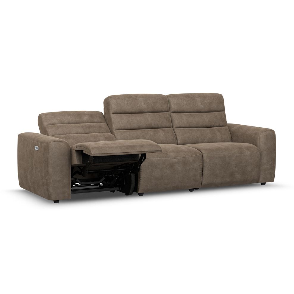 Cohen Group 9 Electric Recliner in Miller Earth Brown Fabric 3