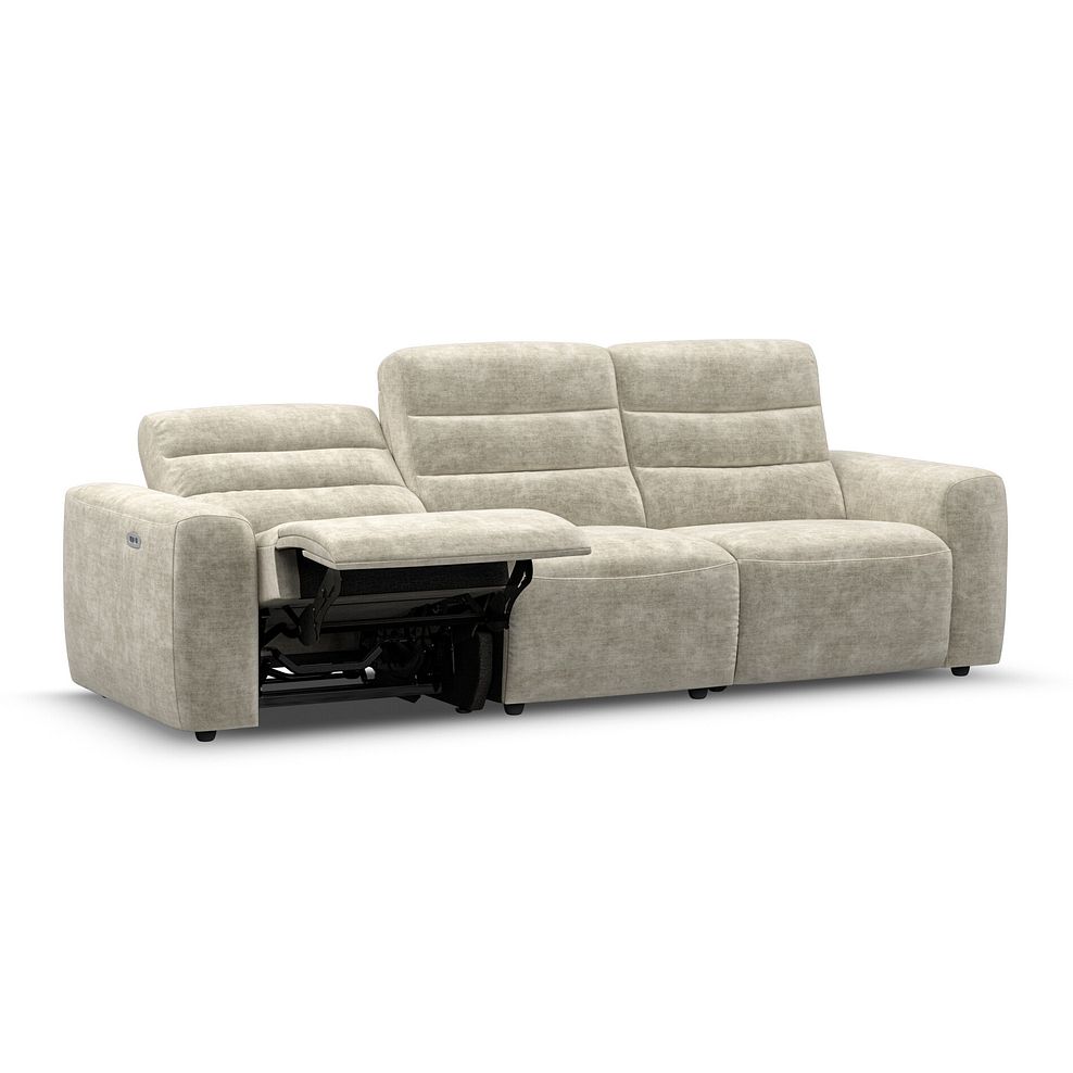 Cohen Group 9 Electric Recliner in Plush Beige Fabric 3