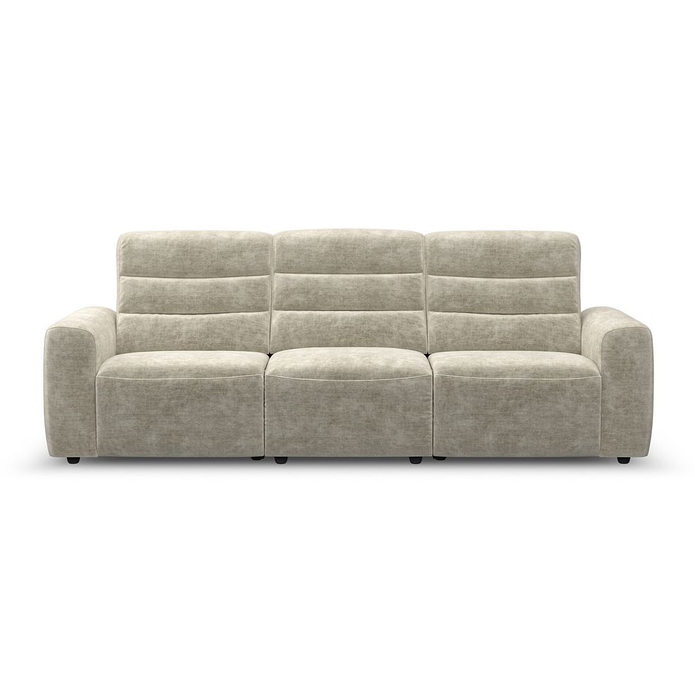 Cohen Group 9 Electric Recliner in Plush Beige Fabric 5