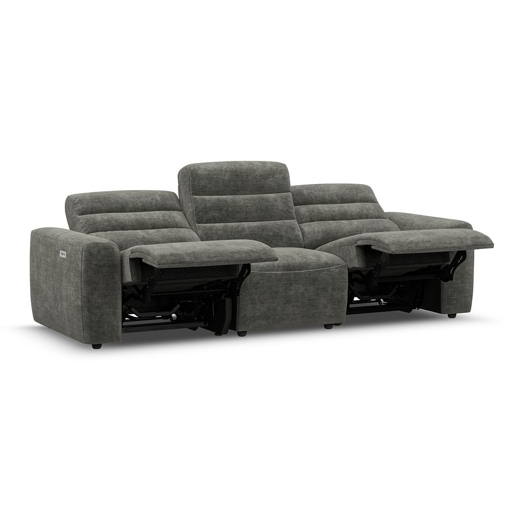 Cohen Group 9 Electric Recliner in Plush Charcoal Fabric 4