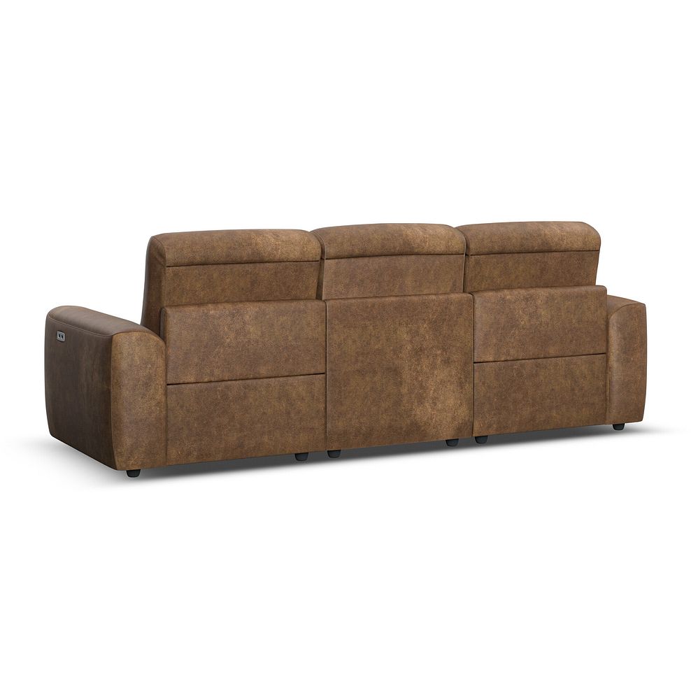 Cohen Group 9 Electric Recliner in Ranch Brown Fabric 6