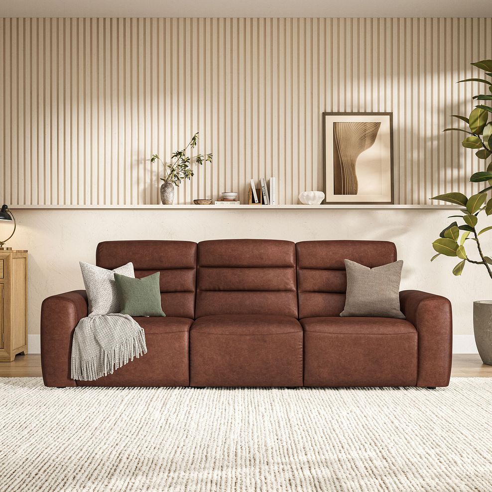 Cohen Group 9 Electric Recliner in Virgo Chestnut Leather 3