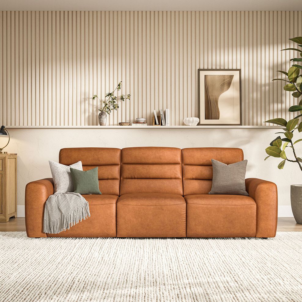 Cohen Group 9 Electric Recliner in Virgo Cognac Leather 3