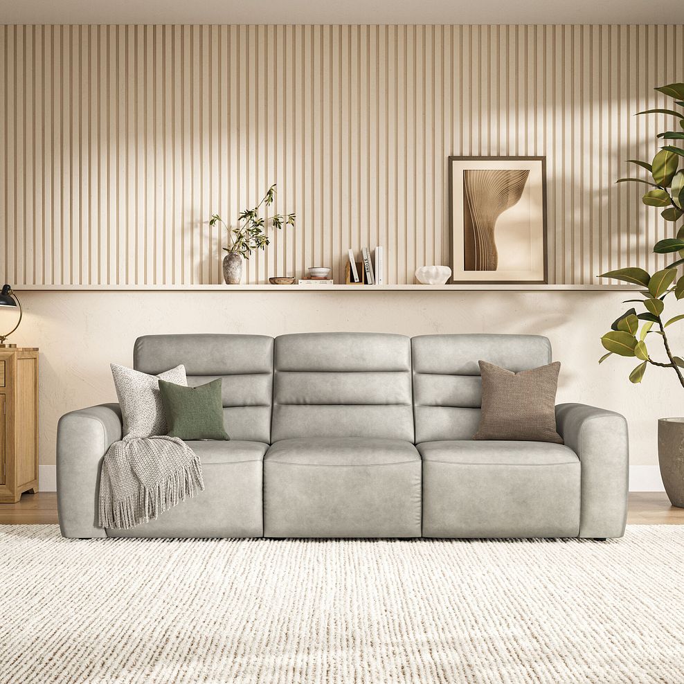 Cohen Group 9 Electric Recliner in Virgo Platinum Leather 3