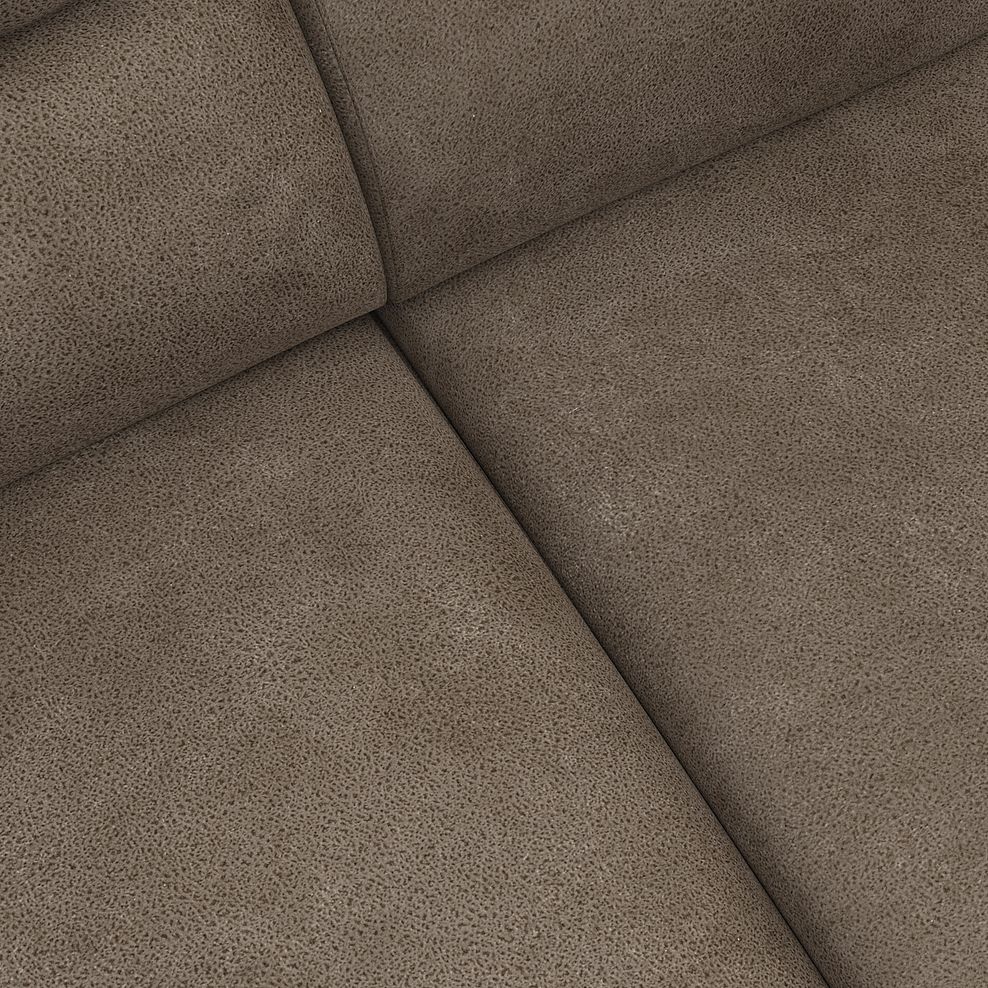 Cohen Large Corner Electric Recliner with Left Hand Sofa Bed and Console in Miller Earth Brown Fabric 14