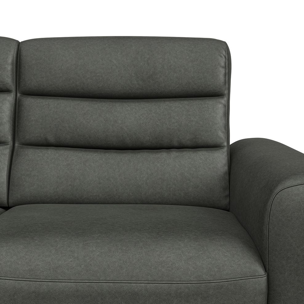 Cohen Large Corner Electric Recliner with Left Hand Sofa Bed and Console in Virgo Lead Leather 9