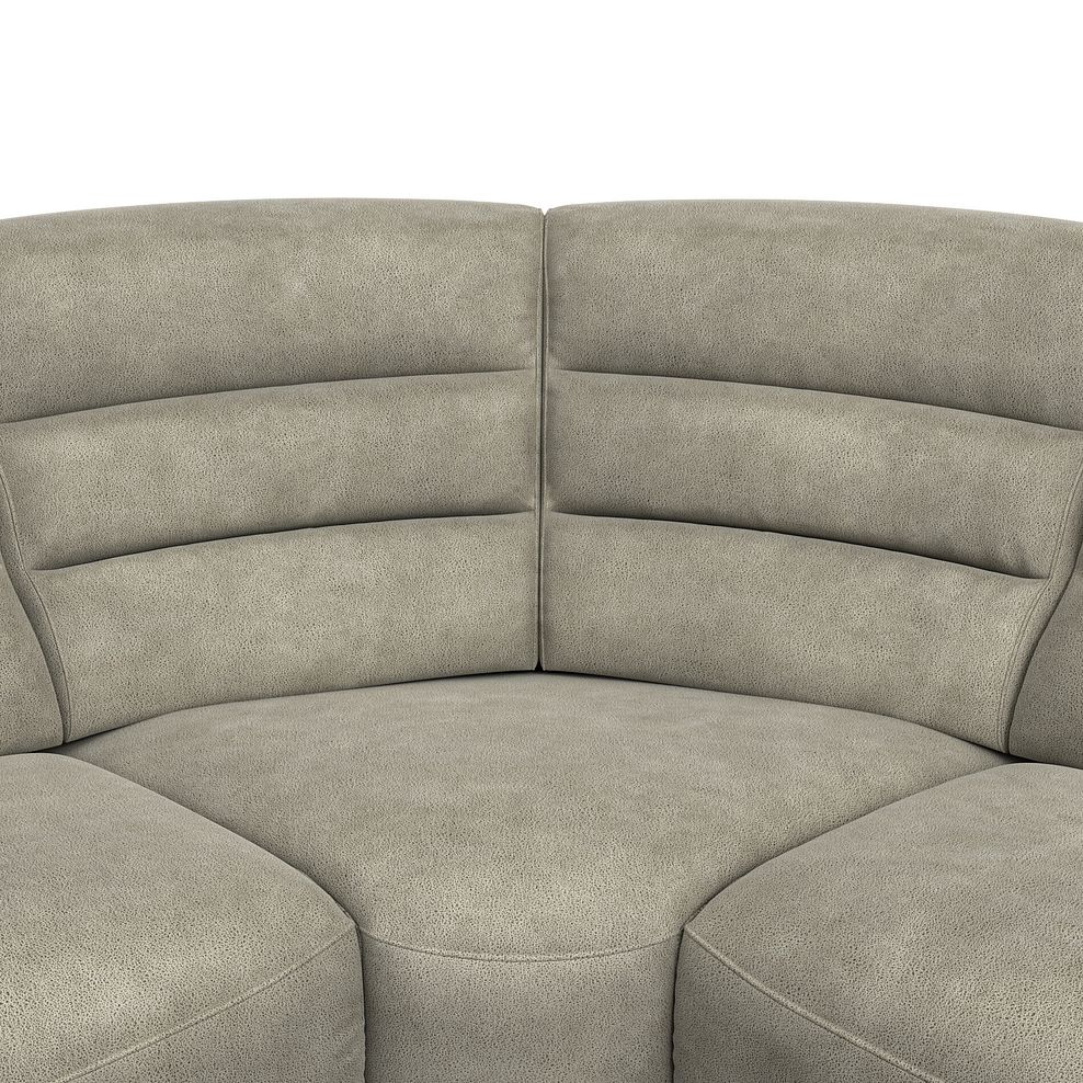 Cohen Large Corner Electric Recliner with Left Hand Sofa Bed in Miller Taupe Fabric 10