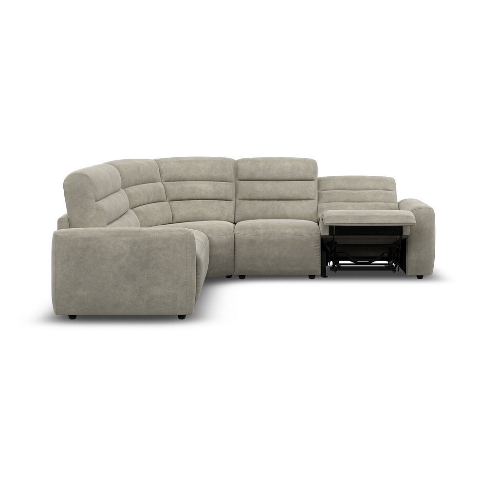 Cohen Large Corner Electric Recliner with Left Hand Sofa Bed in Miller Taupe Fabric 8