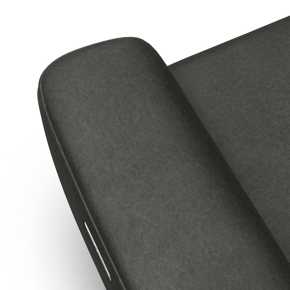 Cohen Large Corner Electric Recliner with Right Hand Sofa Bed in Virgo Lead Leather 14